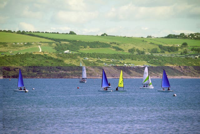 Sail boats in the sea