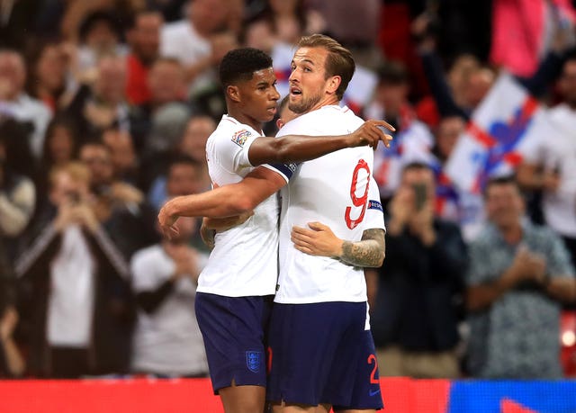 Marcus Rashford put England ahead in their recent Nations League match at Wembley.