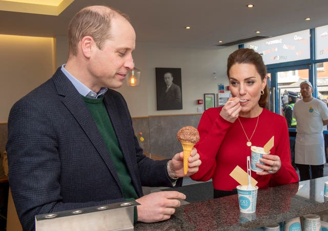 The Duke and Duchess of Cambridge visit south Wales