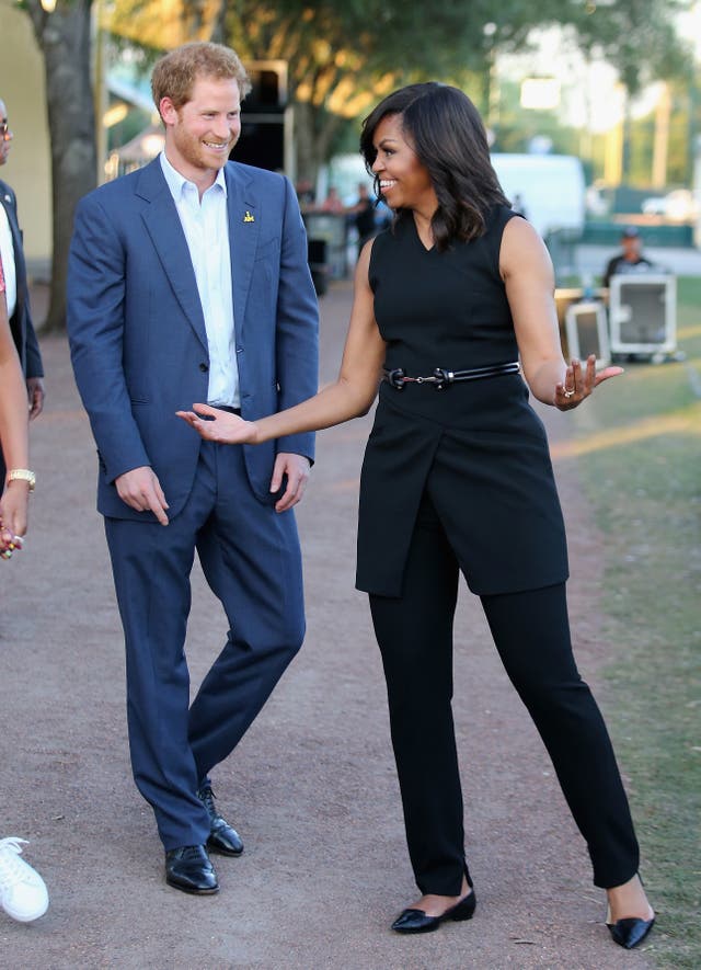 Harry and Michelle Obama