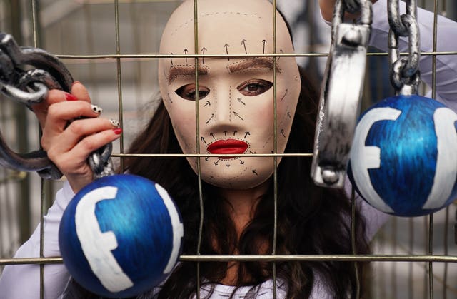 Facebook demonstration