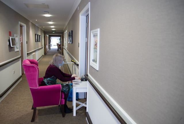 Labour said it would guarantee rights of people in residential care to be able to see their families (Andrew Matthews/PA)