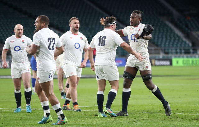 England celebrate at full-time