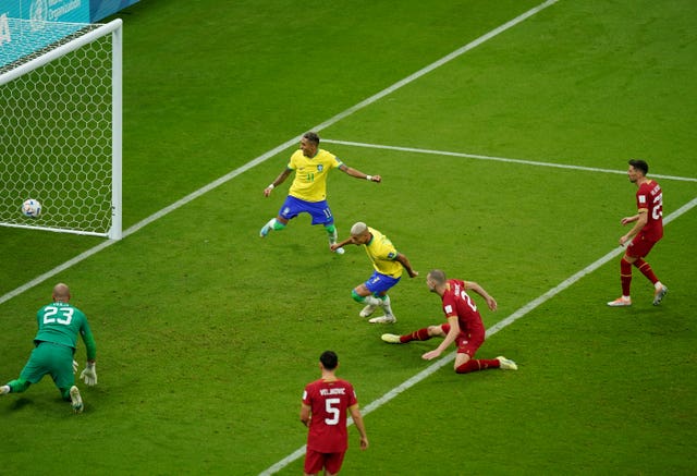 Richarlison scores the opening goal