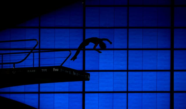 A diver leaps from the 10m platform during day two of the Diving World Series at London Aquatics Centre in May. Great Britain finished the event second in the medal table behind China after winning three golds, a silver, and two bronzes. Tom Daley helped secure two of the golds, winning the synchronised 10m platform with Matty Lee and the synchronised 3m springboard with Grace Reid