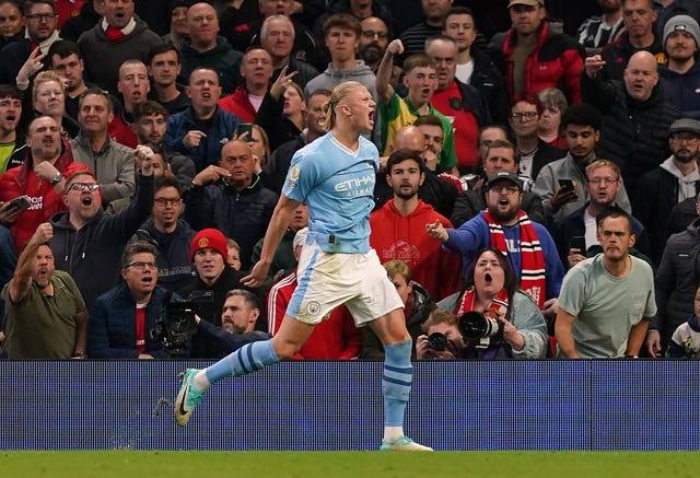 Erling Haaland opened the scoring with a first-half penalty