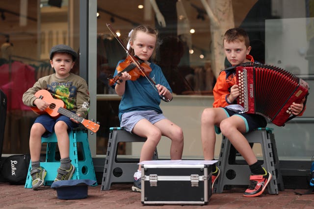 Young musicians in Belfast
