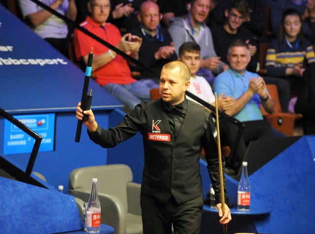 Hawkins was in excellent form against Ding