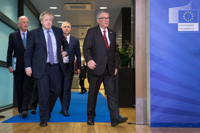 Boris Johnson and Michel Barnier