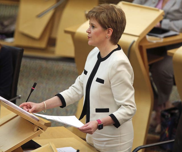 First Minister Nicola Sturgeon