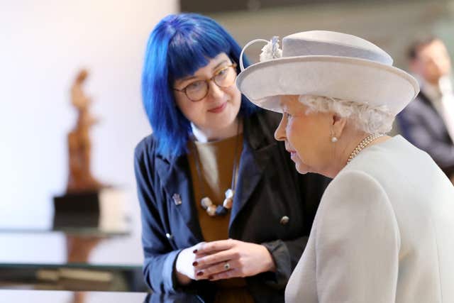 The Queen was described as 'very on the ball' on her visit to the college on its 500th anniversary (Chris Jackson/PA)