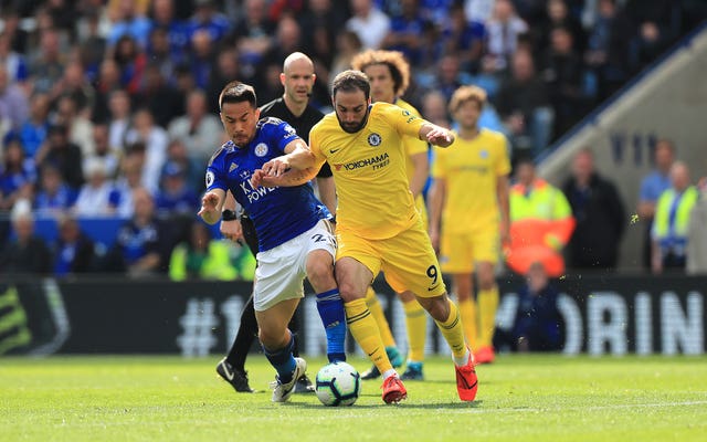 Gonzalo Higuain, right, missed a fine chance for the visitors