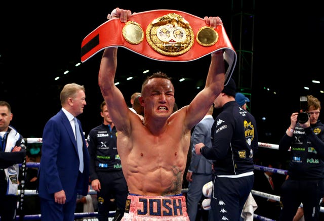 Josh Warrington, pictured, became world champion by outpointing Lee Selby in May (Dave Thompson/PA)