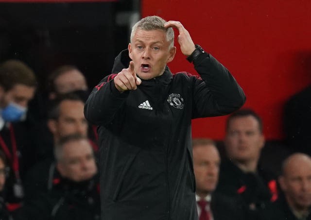 Ole Gunnar Solskjaer's United were 4-0 down to Liverpool at half-time (Martin Rickett/PA).