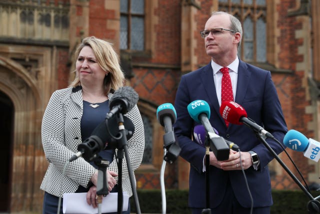 Karen Bradley and Simon Coveney