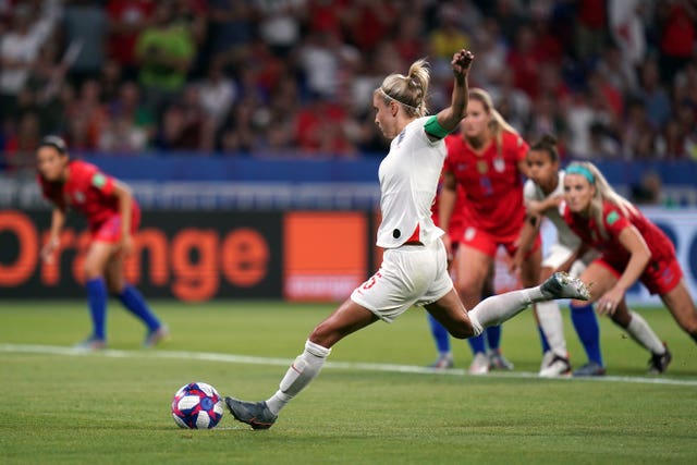 England captain Steph Houghton had a penalty saved