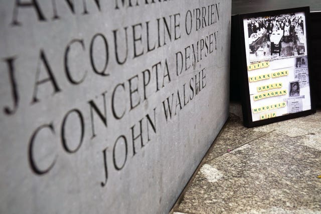 Dublin and Monaghan Bombing 50th anniversary