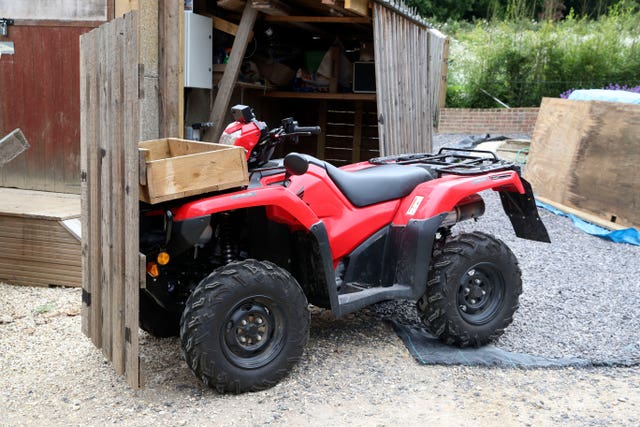 The stolen quad bike