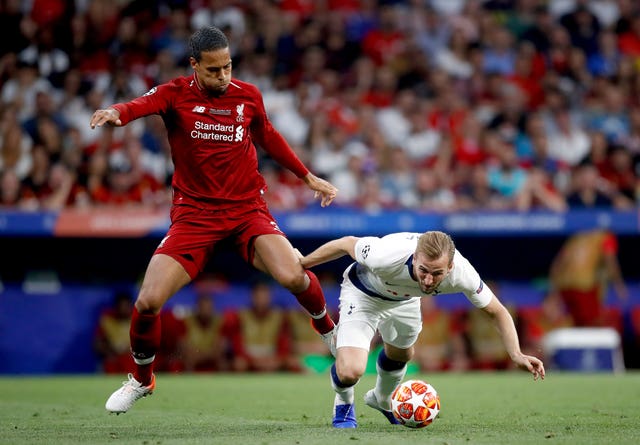 Liverpool's Virgil van Dijk was never troubled by the England striker at the Metropolitano Stadium