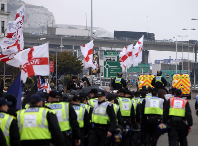 Dover immigration protest