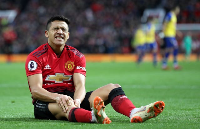 Alexis Sanchez is the latest player to join Manchester United's injury list