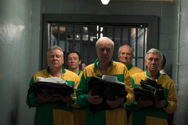 Ray Winstone, Paul Whitehouse, Michael Caine, Jim Broadbent and Tom Courtney, stars of the film, King Of Thieves