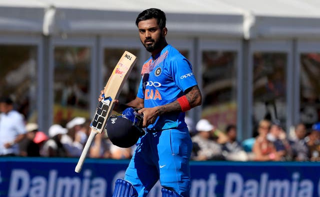 Lokesh Rahul was one of two half-centurions for India (Donall Farmer/PA)