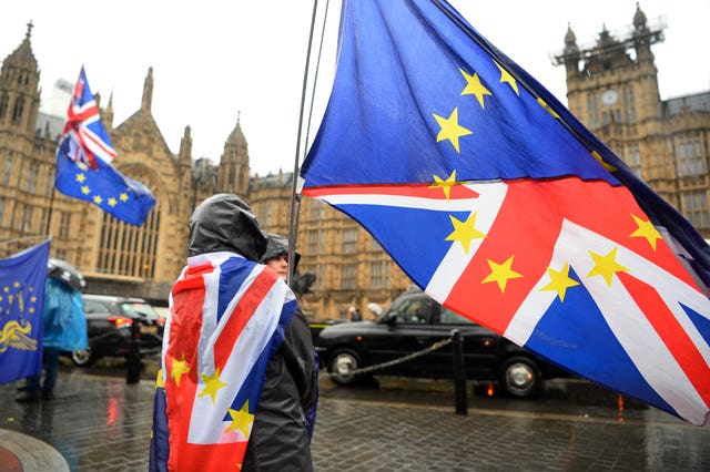 Brexit protesters