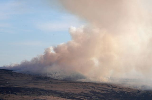 Deer Hill moorland fire