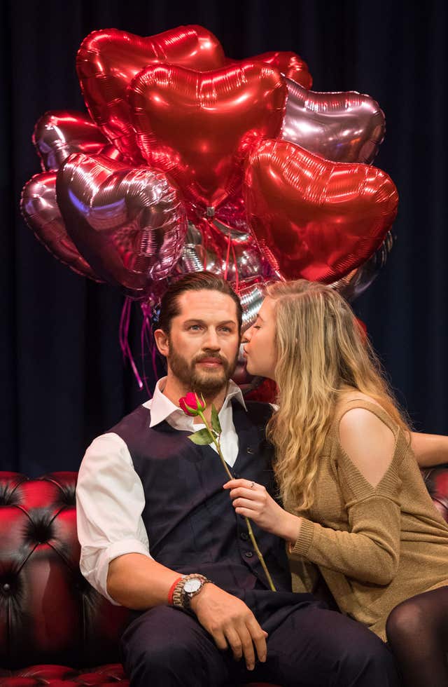 Tom Hardy wax figure at Madame Tussauds