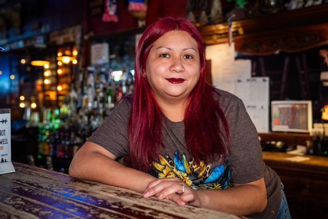 Jessica Lara, bar manager at the White Elephant Saloon in the Fort Worth Stockyards