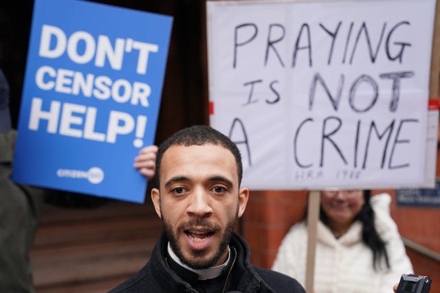 Abortion clinic protest