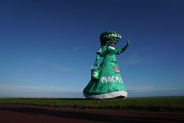 Meanwhile in South Shields, Colin Burgin-Plews, 52, undertook his fifth marathon in his home town