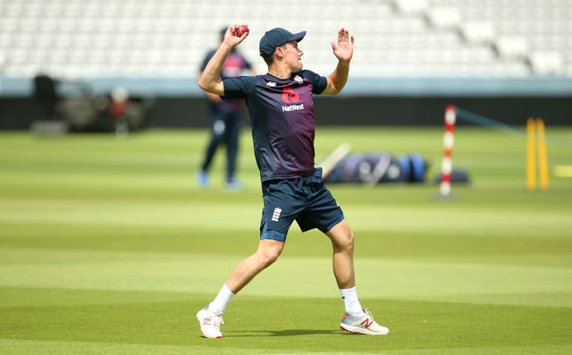 Rory Burns during the nets session at Lord’s