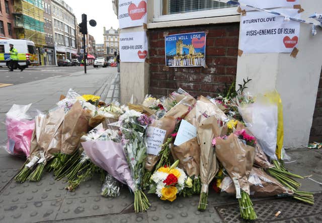 London Bridge tributes