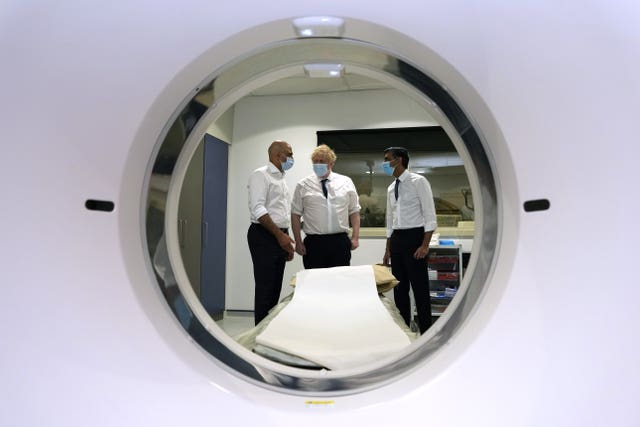 Boris Johnson visit to hospital