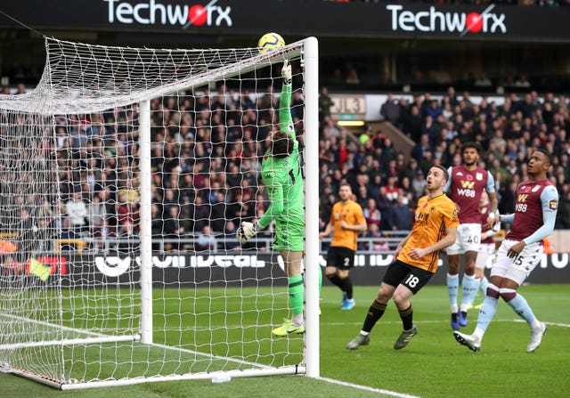 Aston Villa goalkeeper Jed Steer 