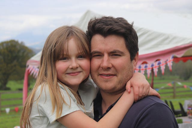 Tom Newall and his daughter Isla