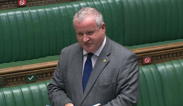 SNP Westminster leader Ian Blackford speaking during Prime Minister’s Questions