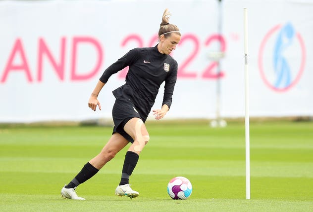 Jill Scott during a training session