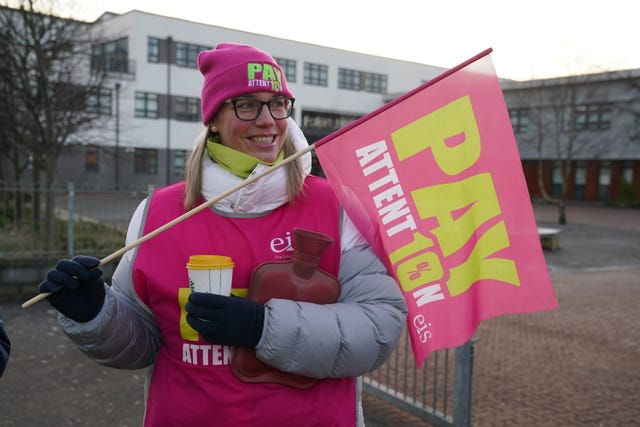 Striking teachers