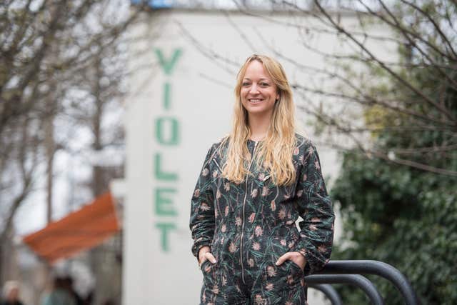 Claire Ptak, owner of Violet Bakery in Hackney, east London, who has been chosen to make Harry and Ms Markle's wedding cake (Victoria Jones/PA)