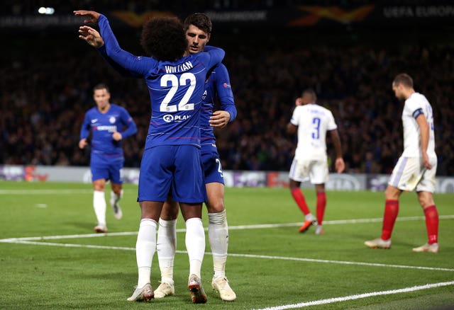 Alvaro Morata was the match-winner against Vidi