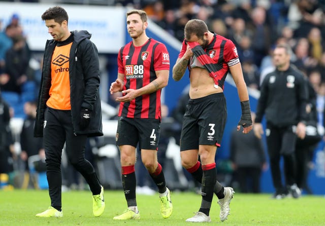 Bournemouth are in the final relegation place