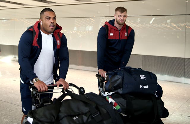 Kyle Sinckler, who was knocked out in the final, and George Kruis