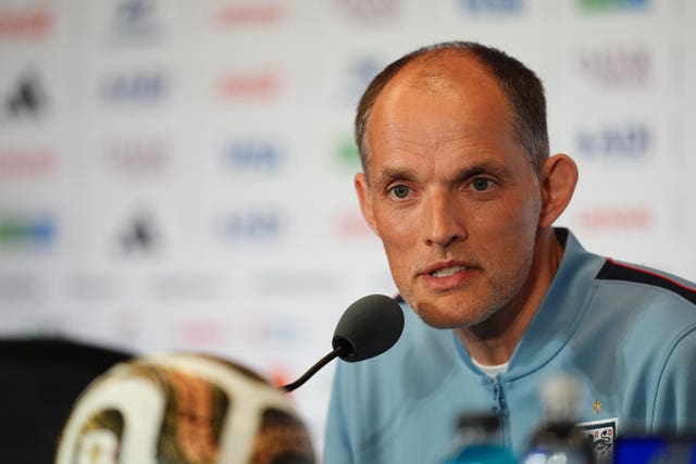 England manager Thomas Tuchel speaks at a press conference