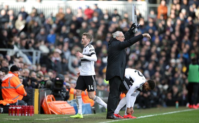 Fulham fans were not happy when Andre Schurrle was substituted by manager Claudio Ranieri