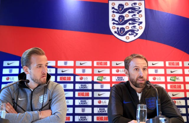 Gareth Southgate, right