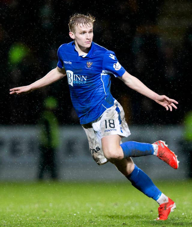 Ali McCann had a breakthrough season with St Johnstone