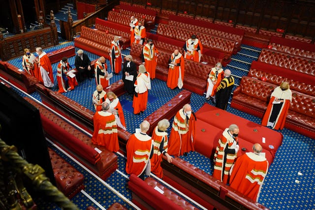 Fewer peers were in attendance for this year's Queen's Speech